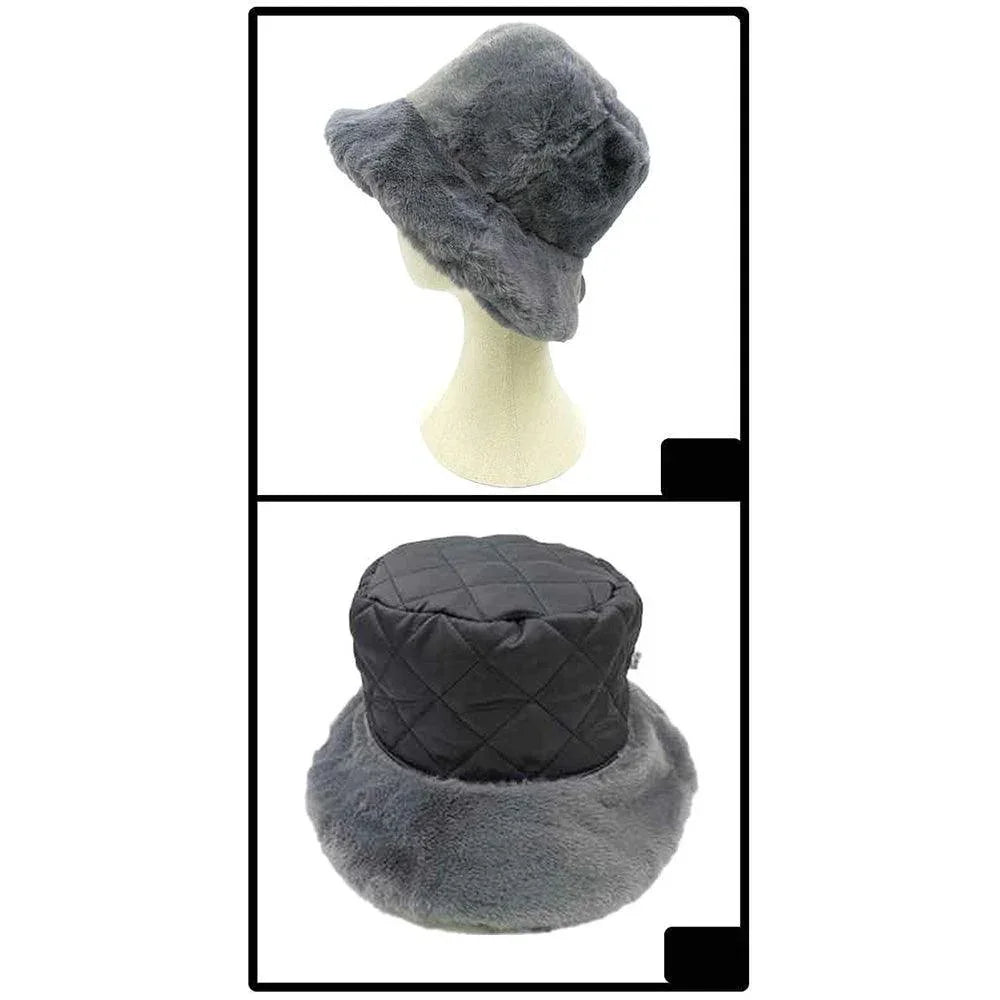 Soft Faux Fur Bucket Hat - Jewelry Store by Erik Rayo
