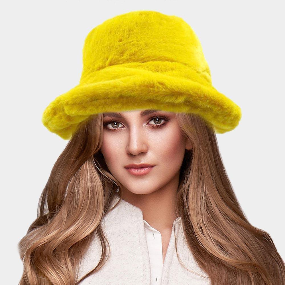 Soft Faux Fur Bucket Hat - Jewelry Store by Erik Rayo