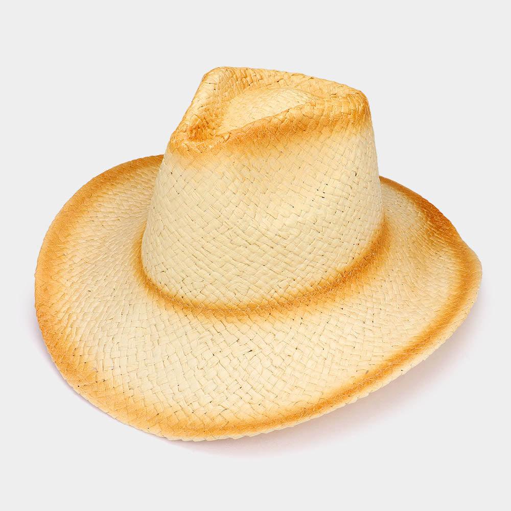 Open Weave Panama Cowboy Straw Hat