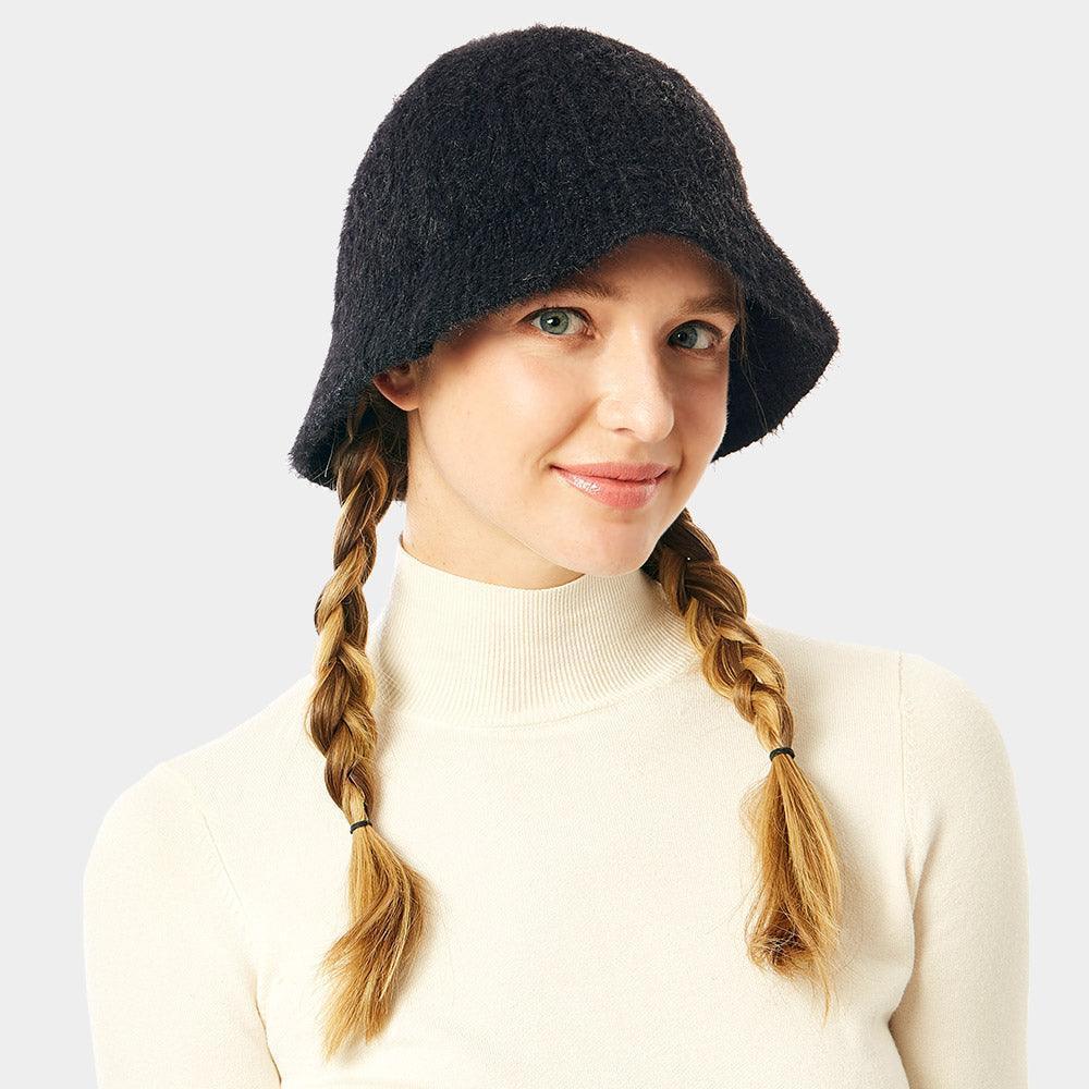 Soft Cable Knit Solid Bucket Hat - Jewelry Store by Erik Rayo
