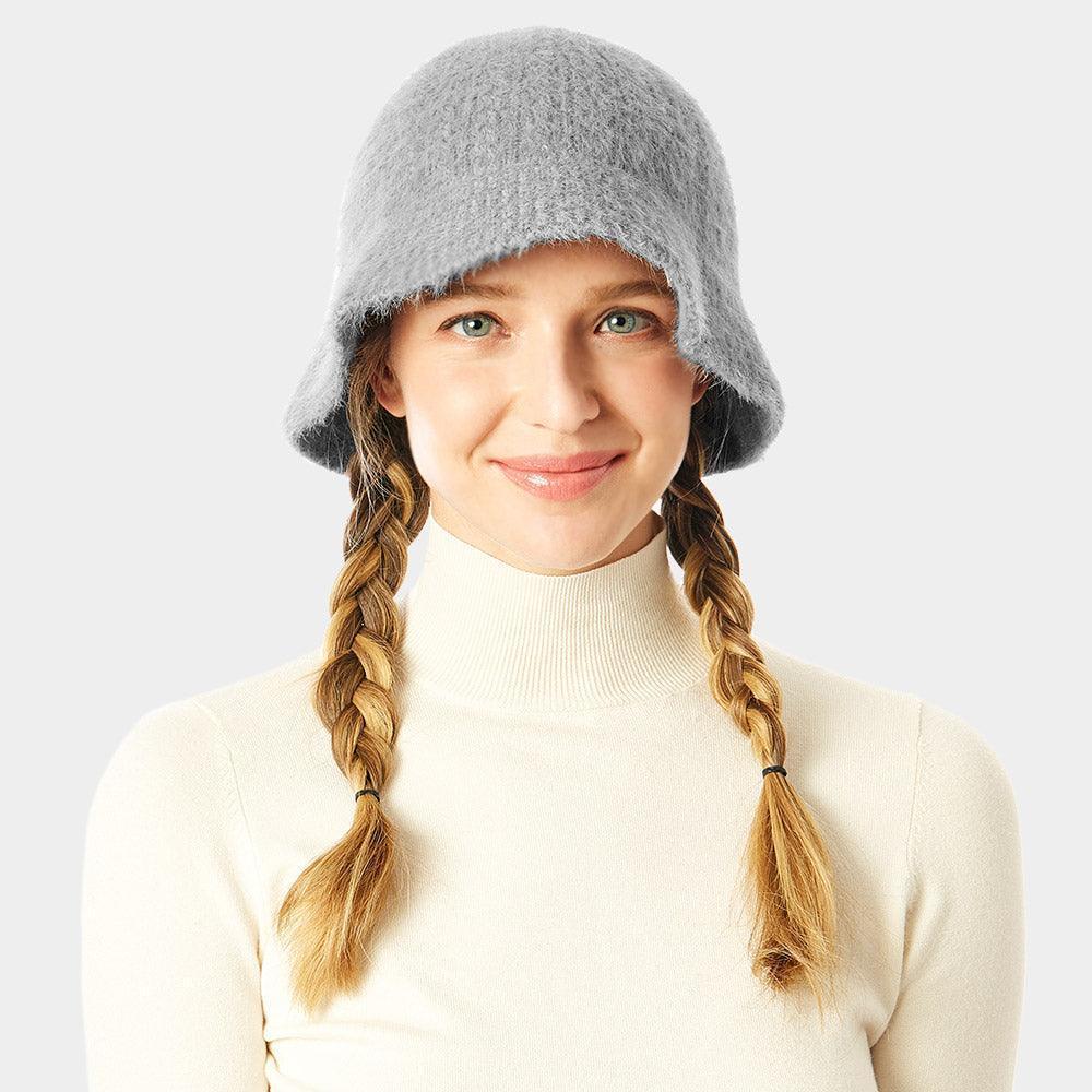 Soft Cable Knit Solid Bucket Hat - Jewelry Store by Erik Rayo