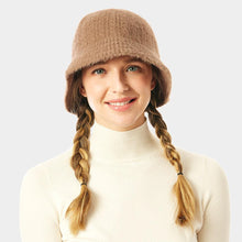 Load image into Gallery viewer, Soft Cable Knit Solid Bucket Hat
