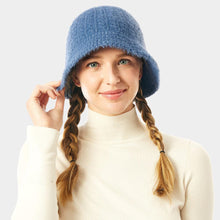 Load image into Gallery viewer, Soft Cable Knit Solid Bucket Hat
