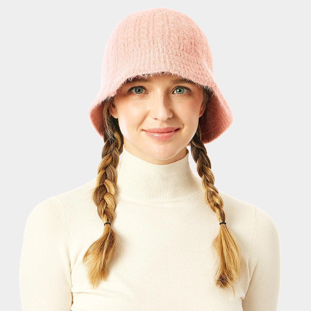 Soft Cable Knit Solid Bucket Hat - Jewelry Store by Erik Rayo