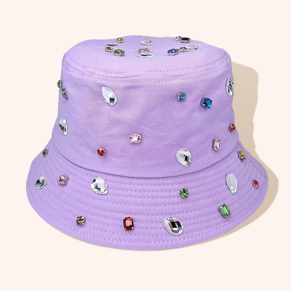 Stone Embellished Bucket Hat - Jewelry Store by Erik Rayo