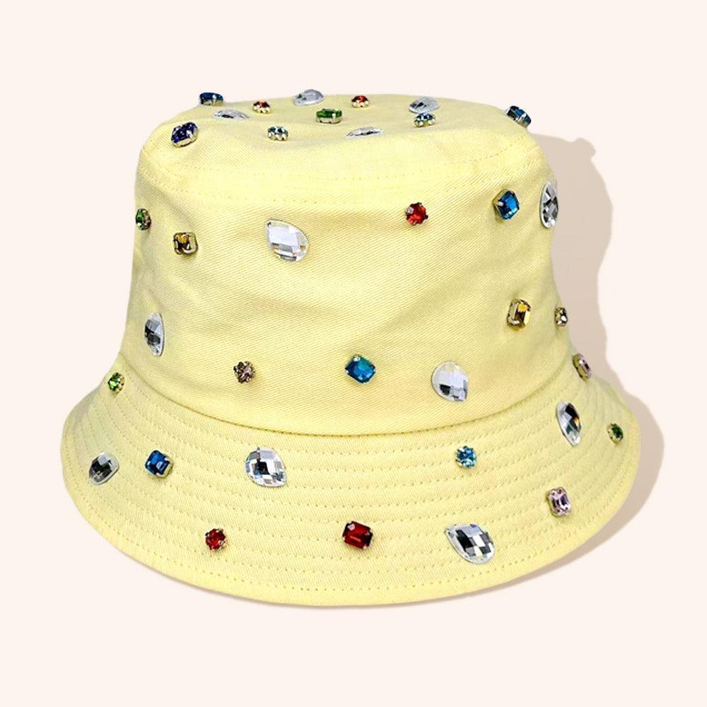 Stone Embellished Bucket Hat - Jewelry Store by Erik Rayo