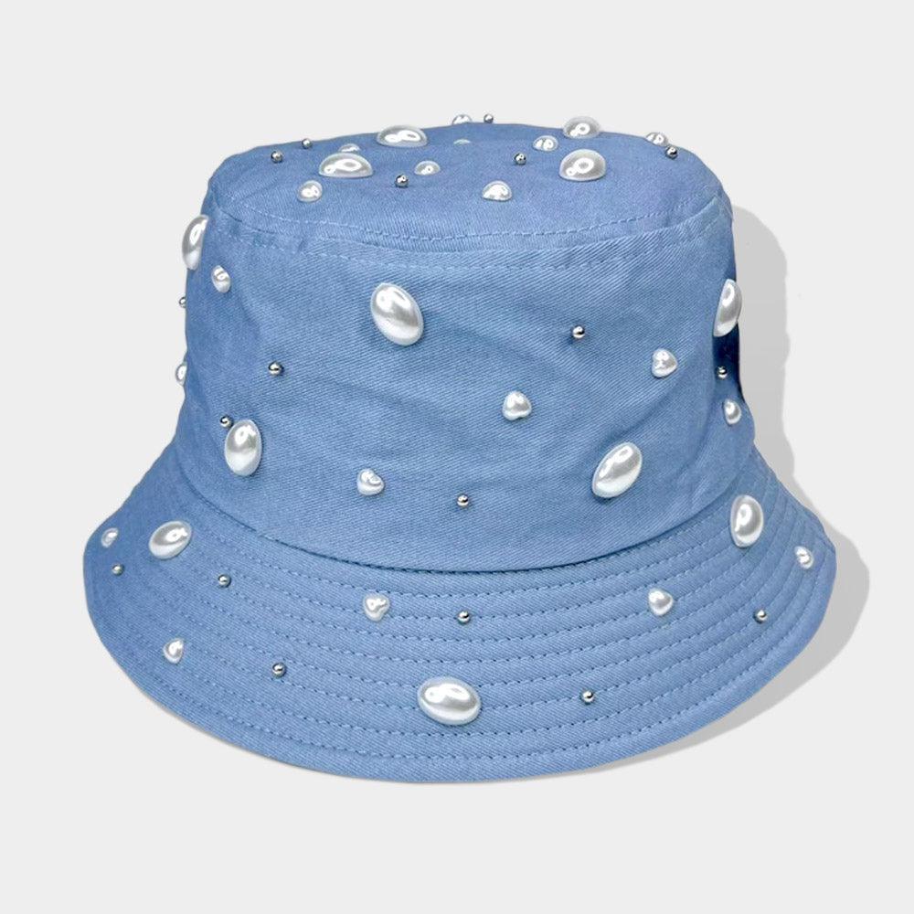 Pearl Embellished Bucket Hat - Jewelry Store by Erik Rayo