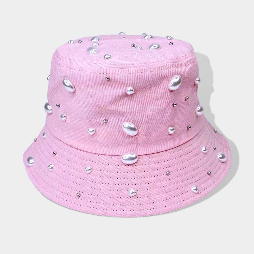 Pearl Embellished Bucket Hat