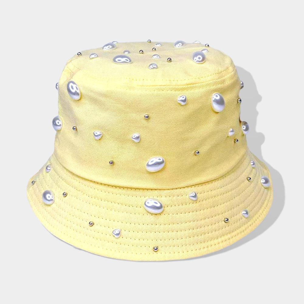 Pearl Embellished Bucket Hat - Jewelry Store by Erik Rayo