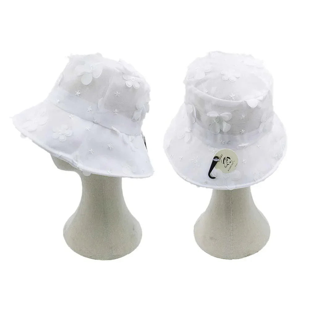 Butterfly Leaf Detailed Mesh Bucket Hat - Jewelry Store by Erik Rayo