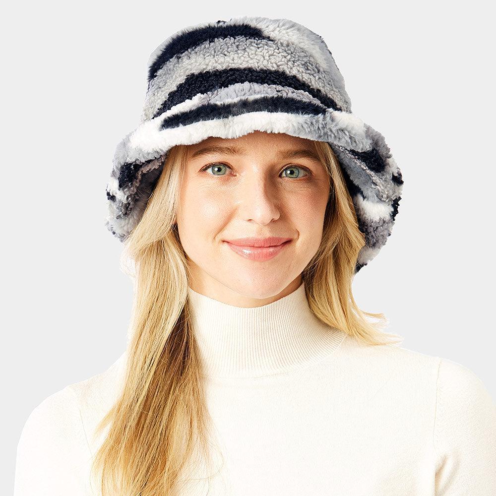 Teddy Bear Camouflage Print Bucket Hat - Jewelry Store by Erik Rayo