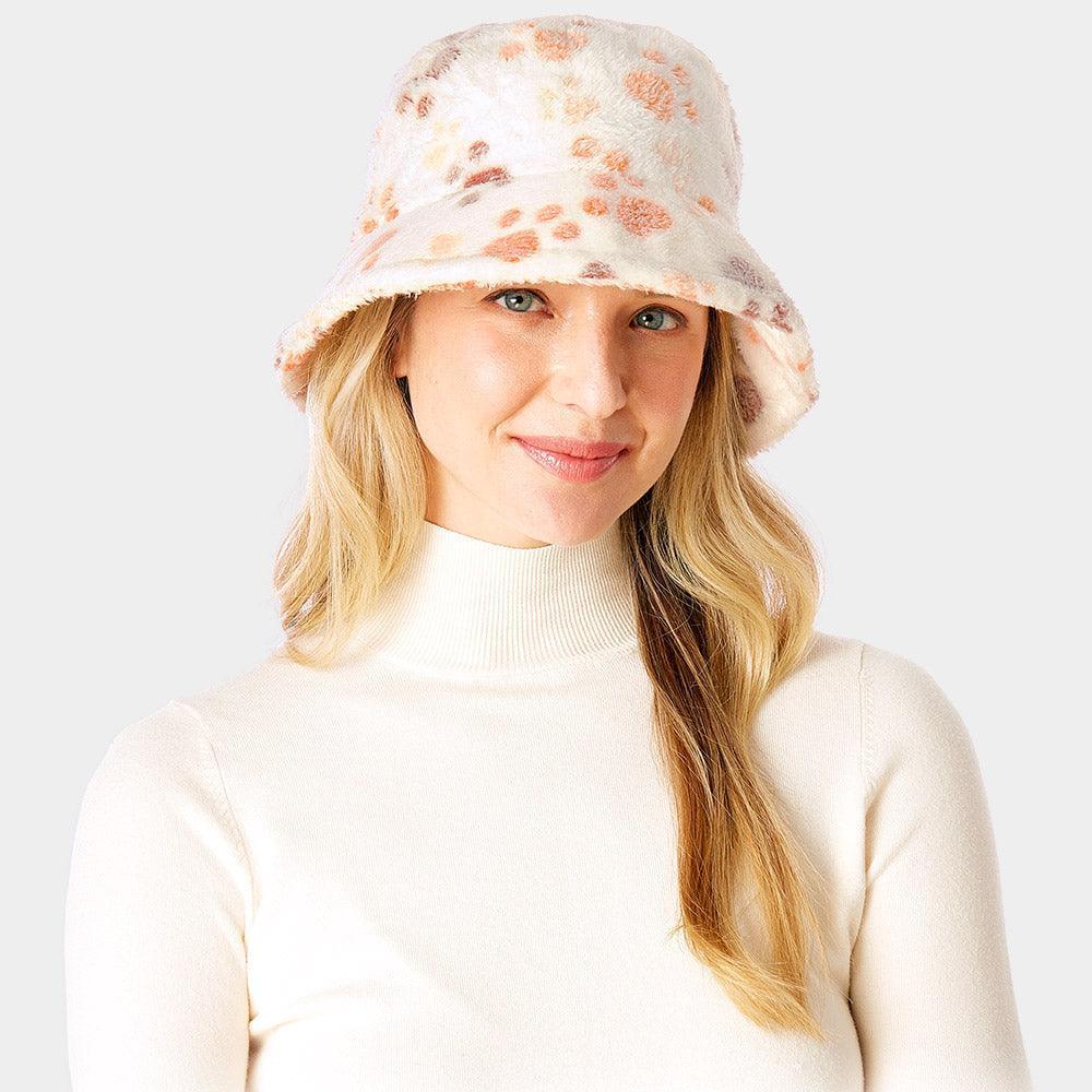 Animal Paw Faux Fur Bucket Hat - Jewelry Store by Erik Rayo