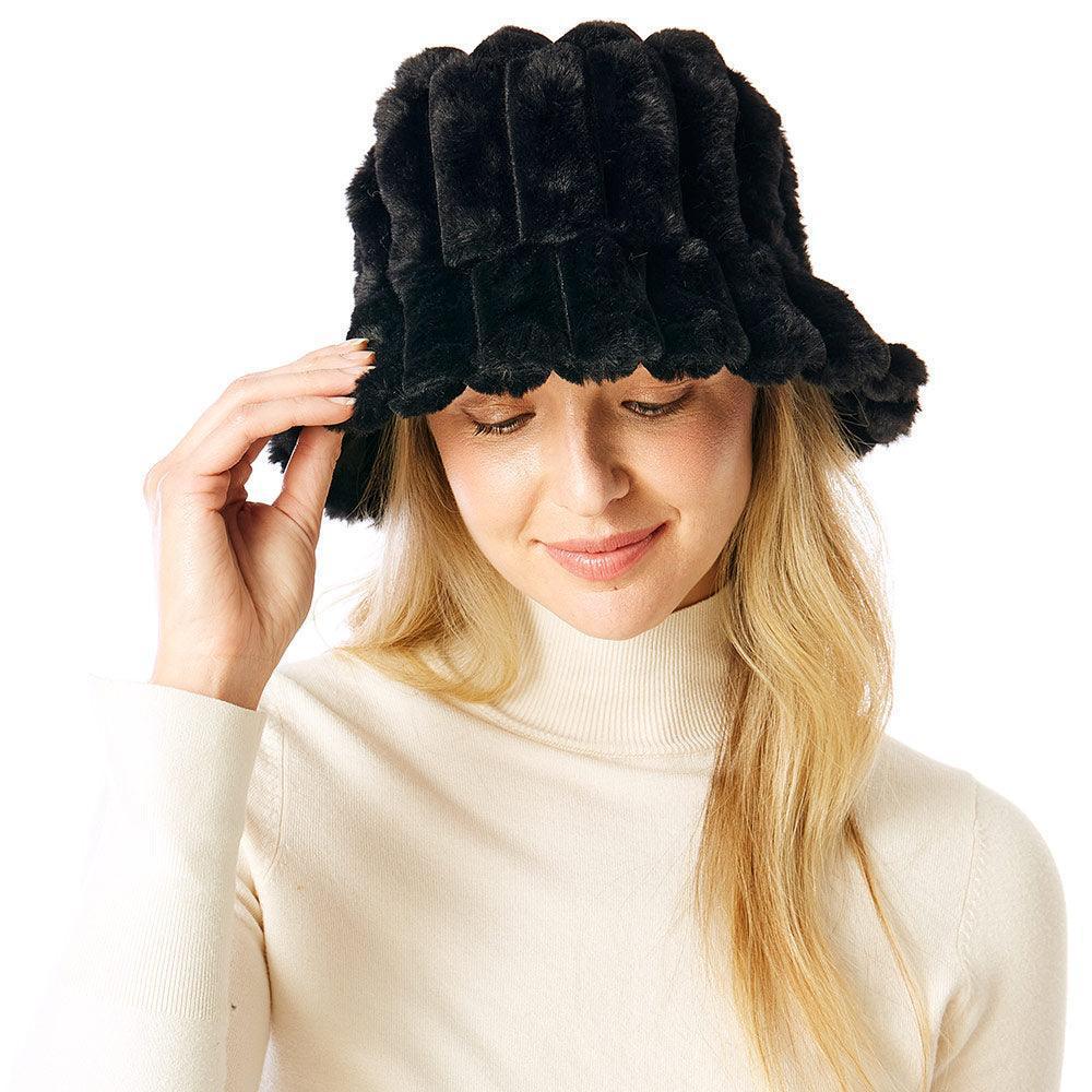 Soft Faux Fur Bucket Hat - Jewelry Store by Erik Rayo