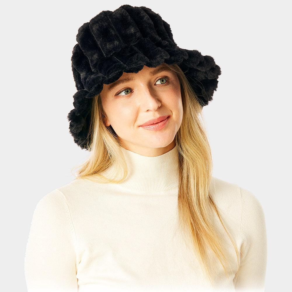 Soft Faux Fur Bucket Hat - Jewelry Store by Erik Rayo