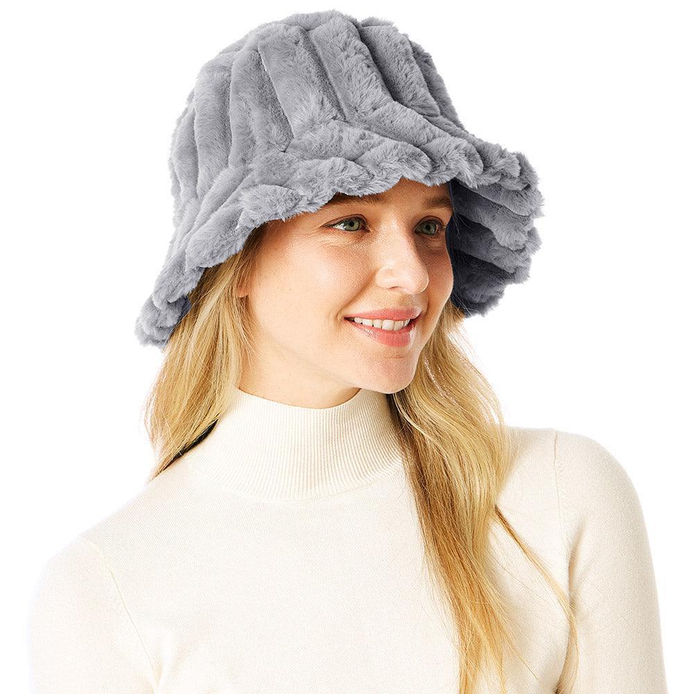 Soft Faux Fur Bucket Hat - Jewelry Store by Erik Rayo