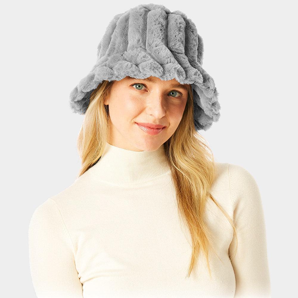 Soft Faux Fur Bucket Hat - Jewelry Store by Erik Rayo