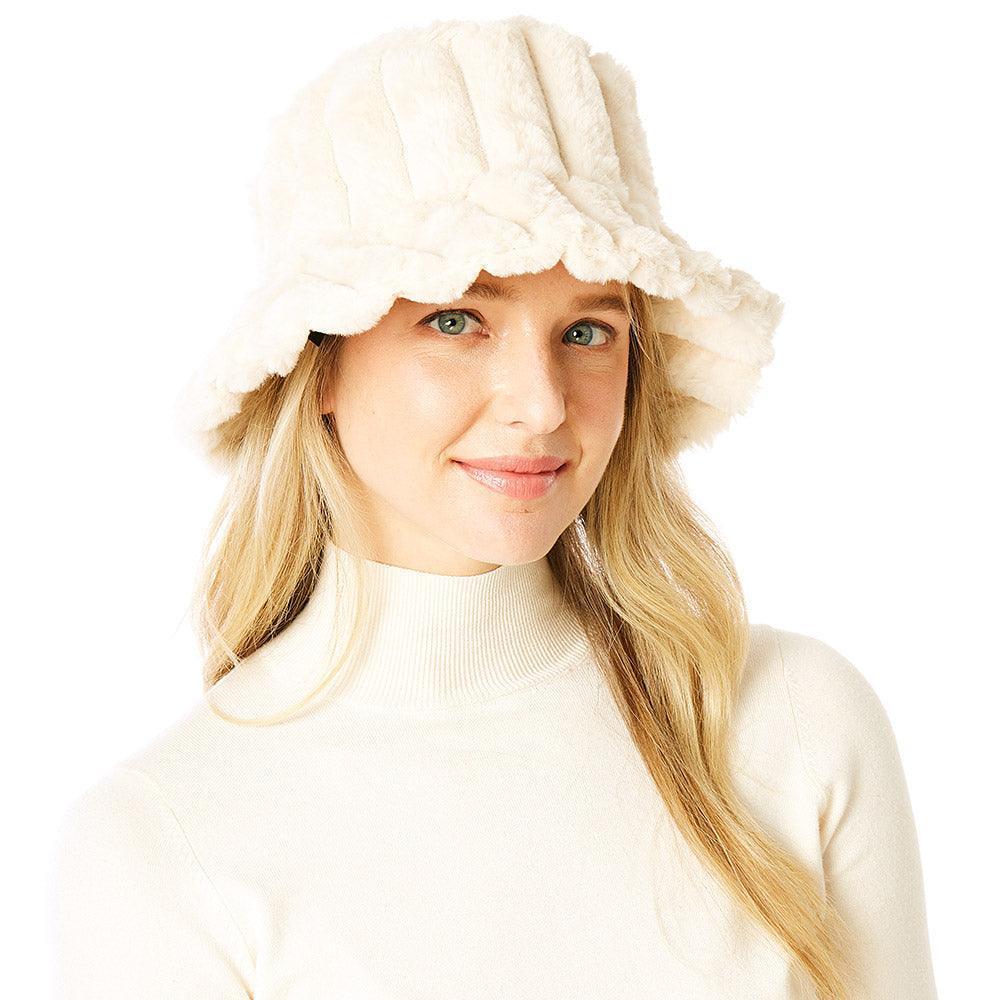 Soft Faux Fur Bucket Hat - Jewelry Store by Erik Rayo