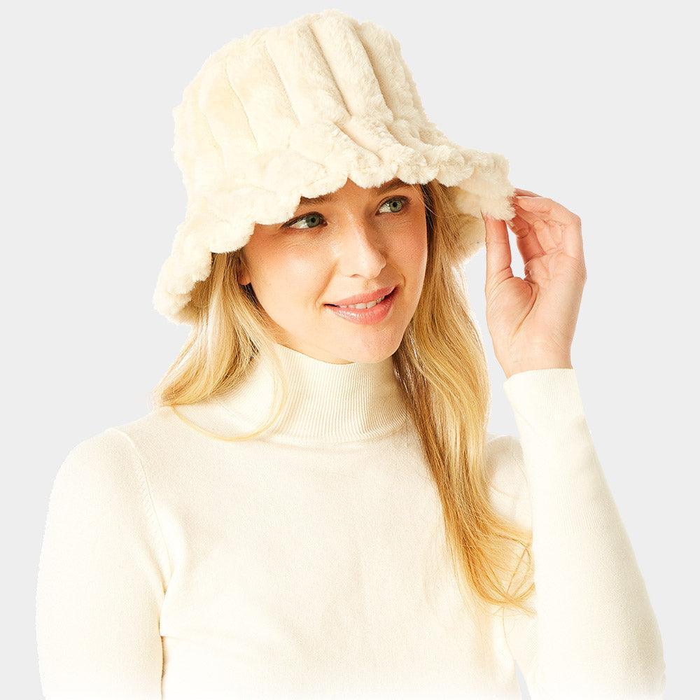 Soft Faux Fur Bucket Hat - Jewelry Store by Erik Rayo