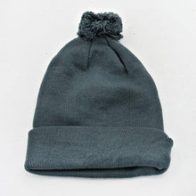 Load image into Gallery viewer, Fold Over Knit Pom Pom Beanie Hat
