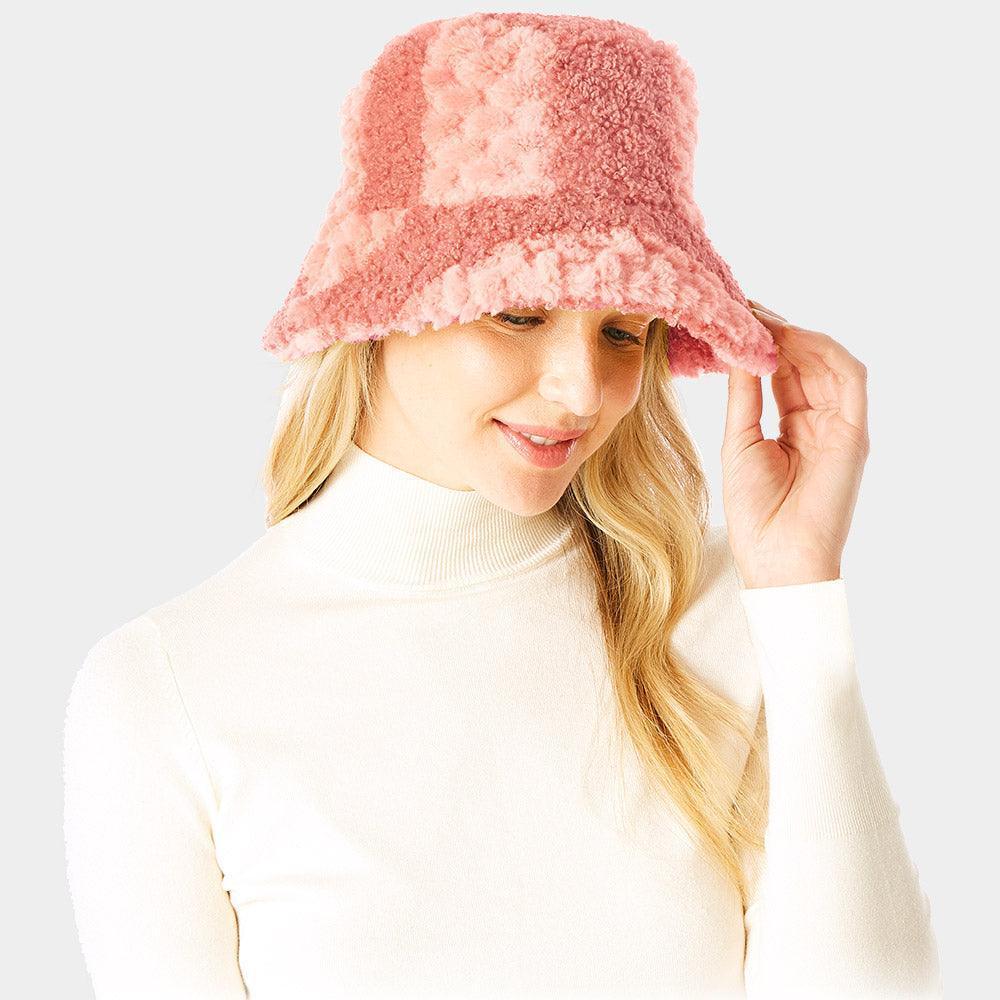 Two Tone Faux Fur Bucket Hat - Jewelry Store by Erik Rayo