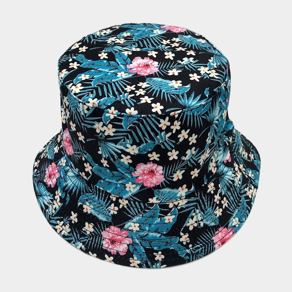 Flower Leaf Reversible Bucket Hat - Jewelry Store by Erik Rayo