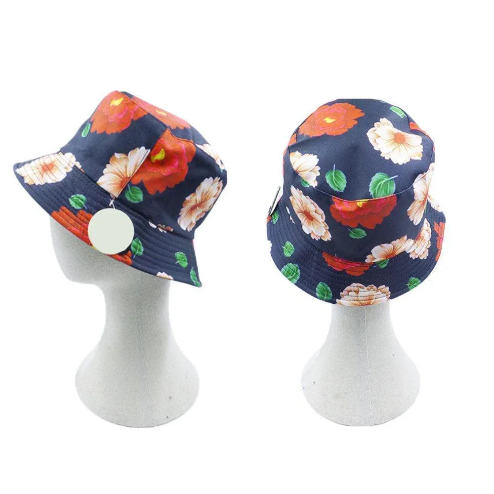 Reversible Flower Leaf Patterned Bucket Hat - Jewelry Store by Erik Rayo