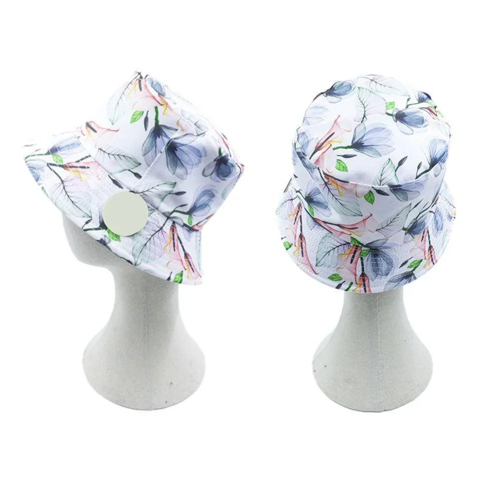 Reversible Flower Leaf Patterned Bucket Hat - Jewelry Store by Erik Rayo