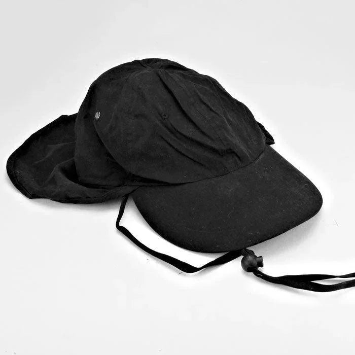 Sun Protection Cap Hat With Flap Neck Cover - Jewelry Store by Erik Rayo