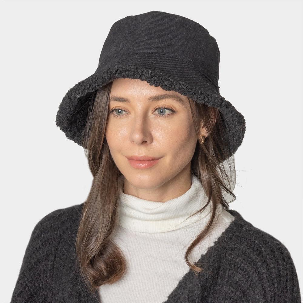 Corduroy Sherpa Bucket Hat - Jewelry Store by Erik Rayo