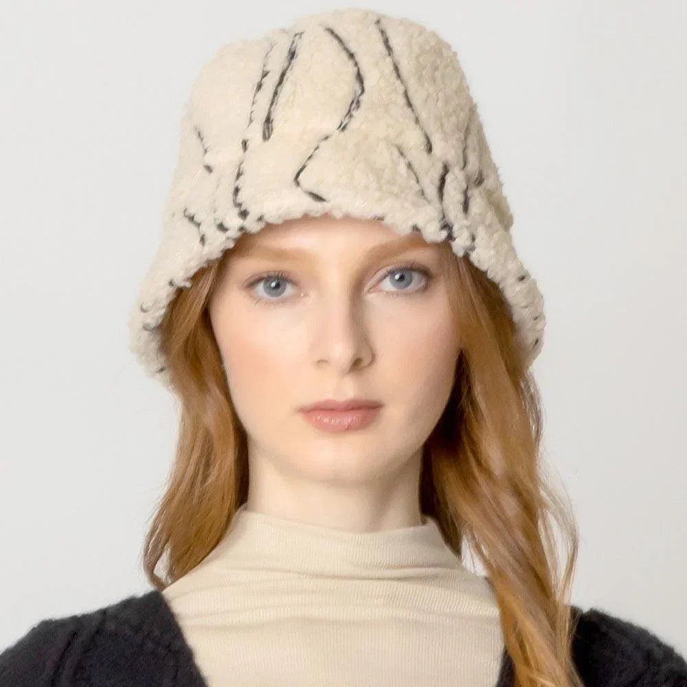 Geometric Sherpa Bucket Hat - Jewelry Store by Erik Rayo