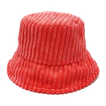 Load image into Gallery viewer, Solid Corduroy Bucket Hat
