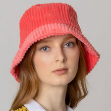 Load image into Gallery viewer, Solid Corduroy Bucket Hat
