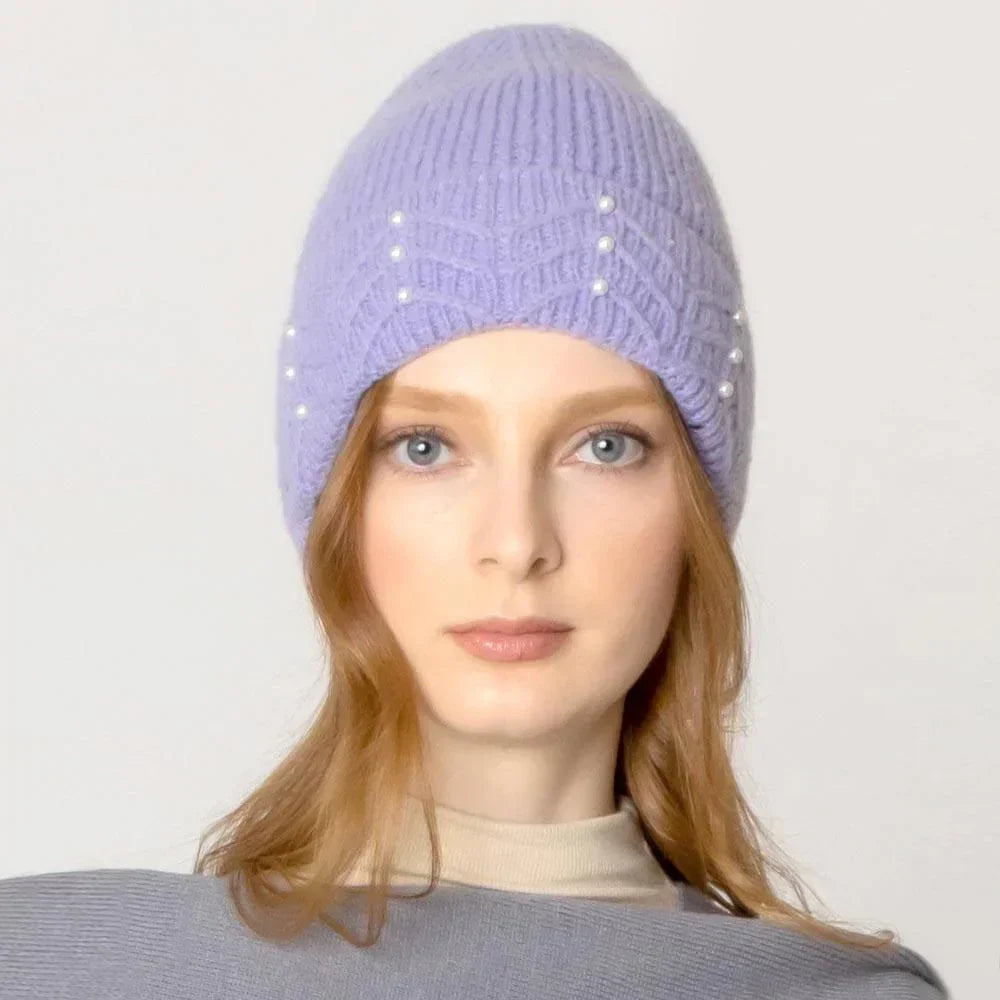 Pearl Beanie Hat - Jewelry Store by Erik Rayo