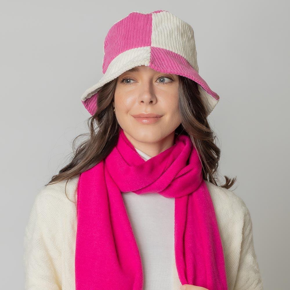 Colorblock Corduroy Bucket Hat - Jewelry Store by Erik Rayo