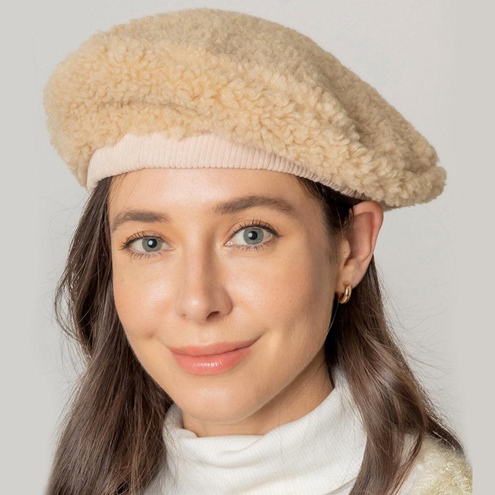 Solid Sherpa Beret Hat - Jewelry Store by Erik Rayo