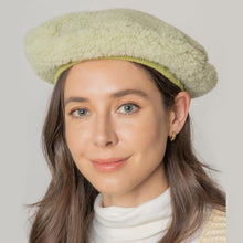 Load image into Gallery viewer, Solid Sherpa Beret Hat
