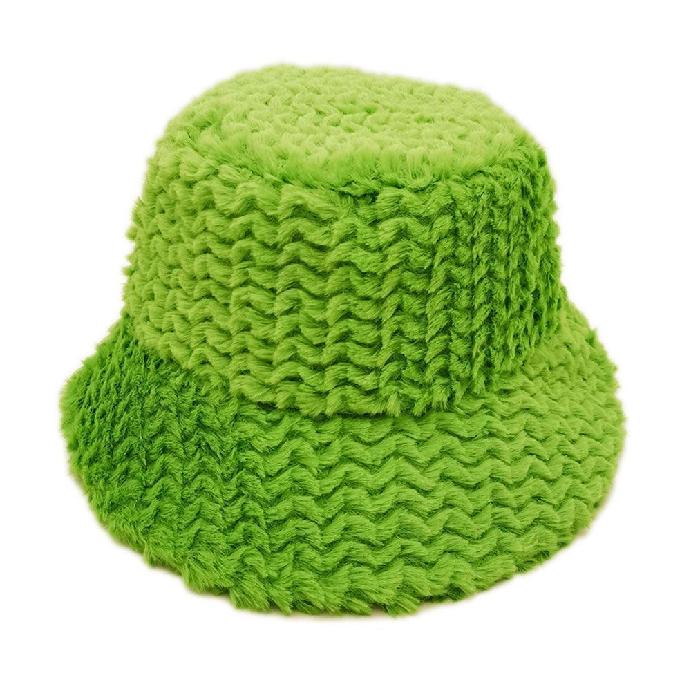 Fuzzy Faux Fur Bucket Hat - Jewelry Store by Erik Rayo