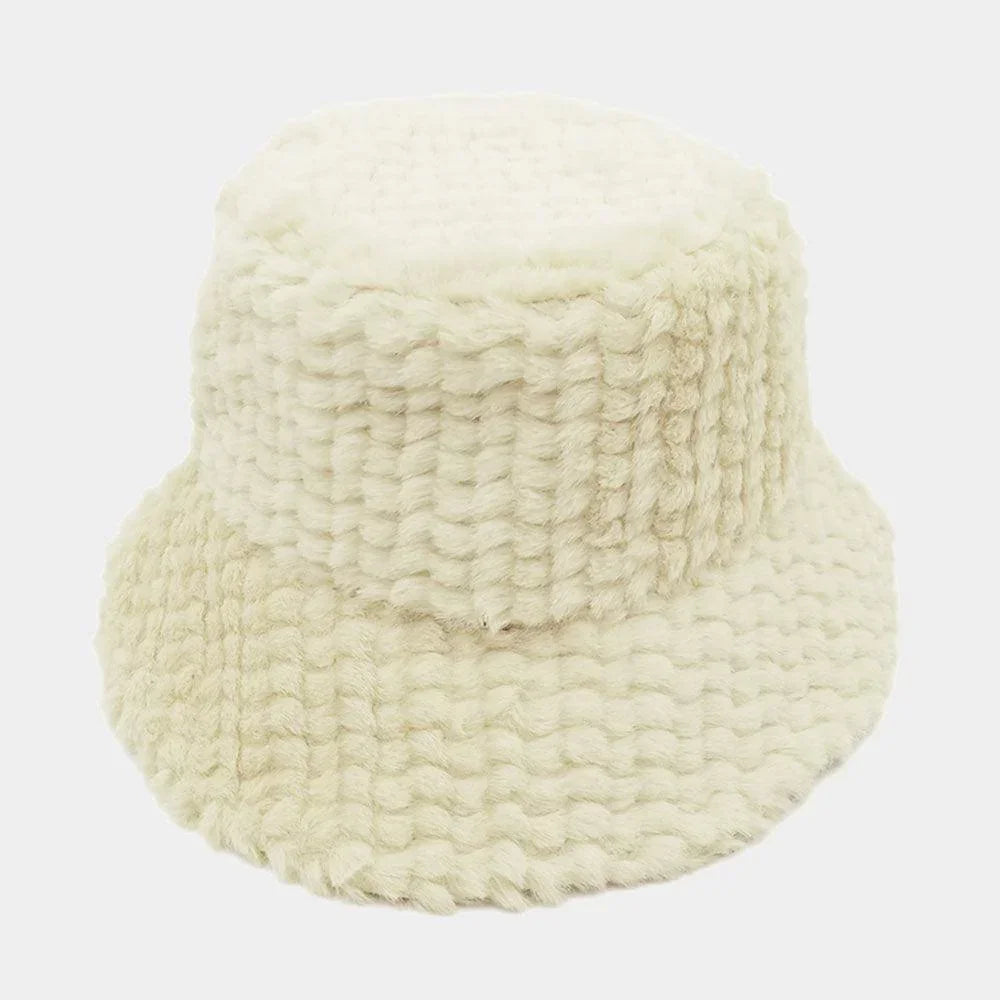 Fuzzy Faux Fur Bucket Hat - Jewelry Store by Erik Rayo