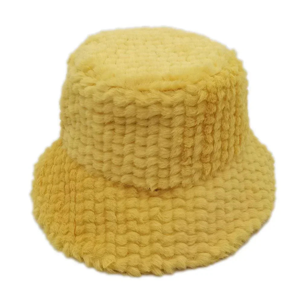 Fuzzy Faux Fur Bucket Hat - Jewelry Store by Erik Rayo
