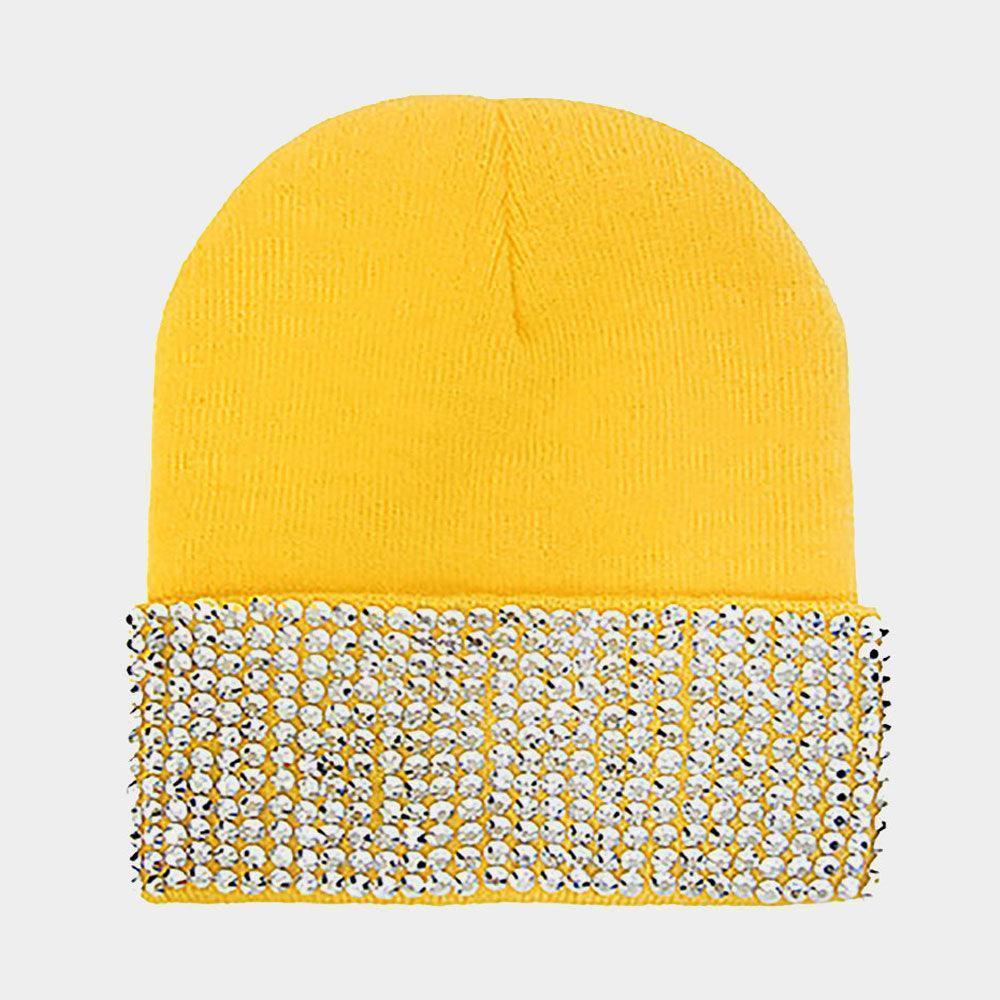 Embellished Rhinestone Beanie Hat - Jewelry Store by Erik Rayo