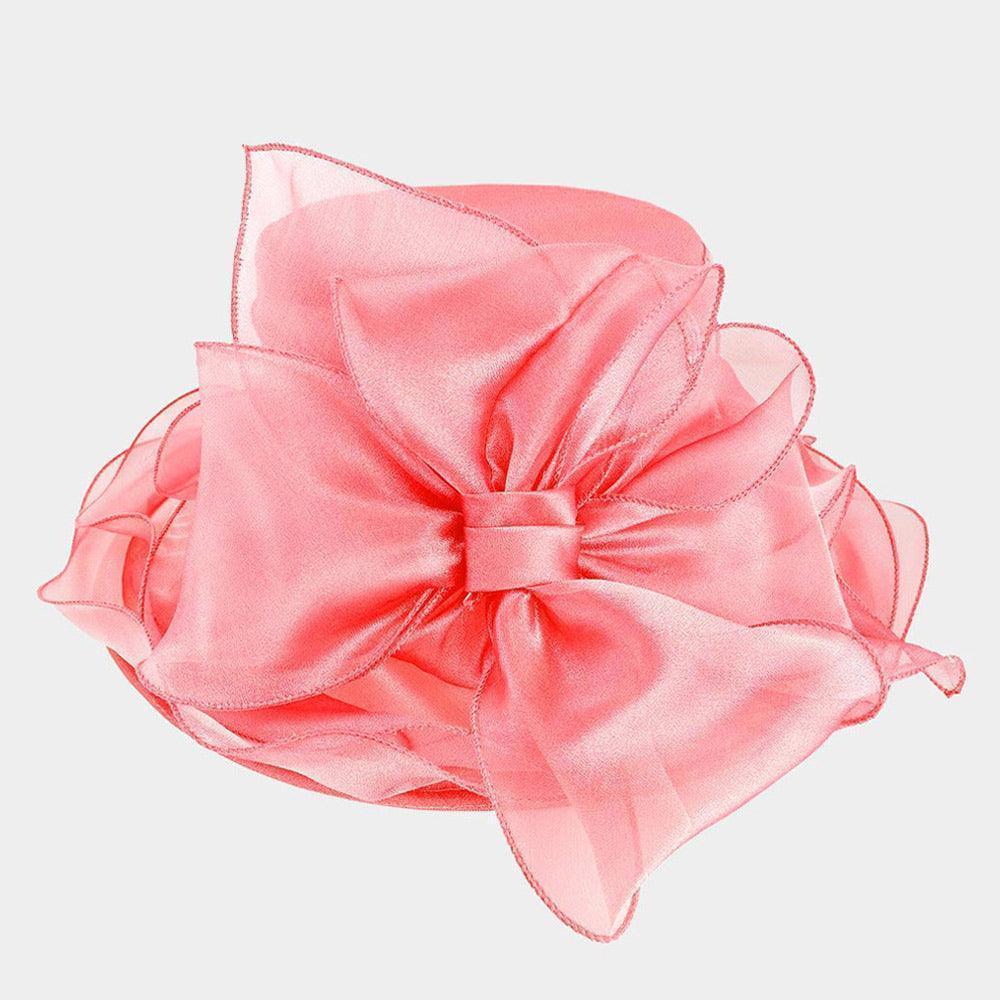 Detachable Velcro Bow Organza Dressy Hat - Jewelry Store by Erik Rayo