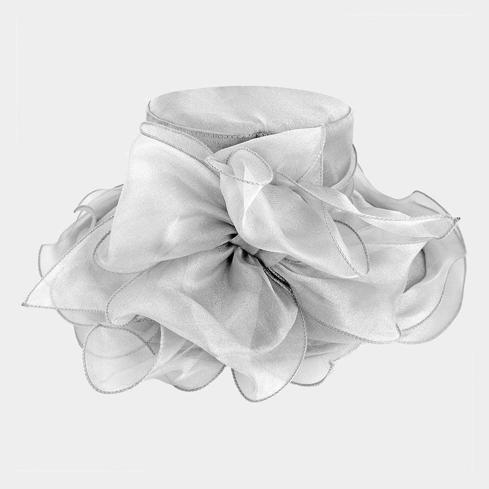 Detachable Velcro Bow Organza Dressy Hat - Jewelry Store by Erik Rayo