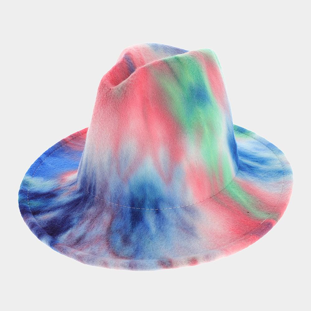 Tie Dye Patterned Panama Hat