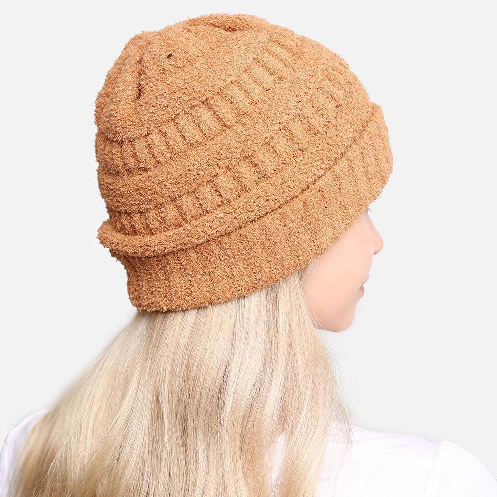 Solid Color Soft Ribbed Beanie Hat - Jewelry Store by Erik Rayo