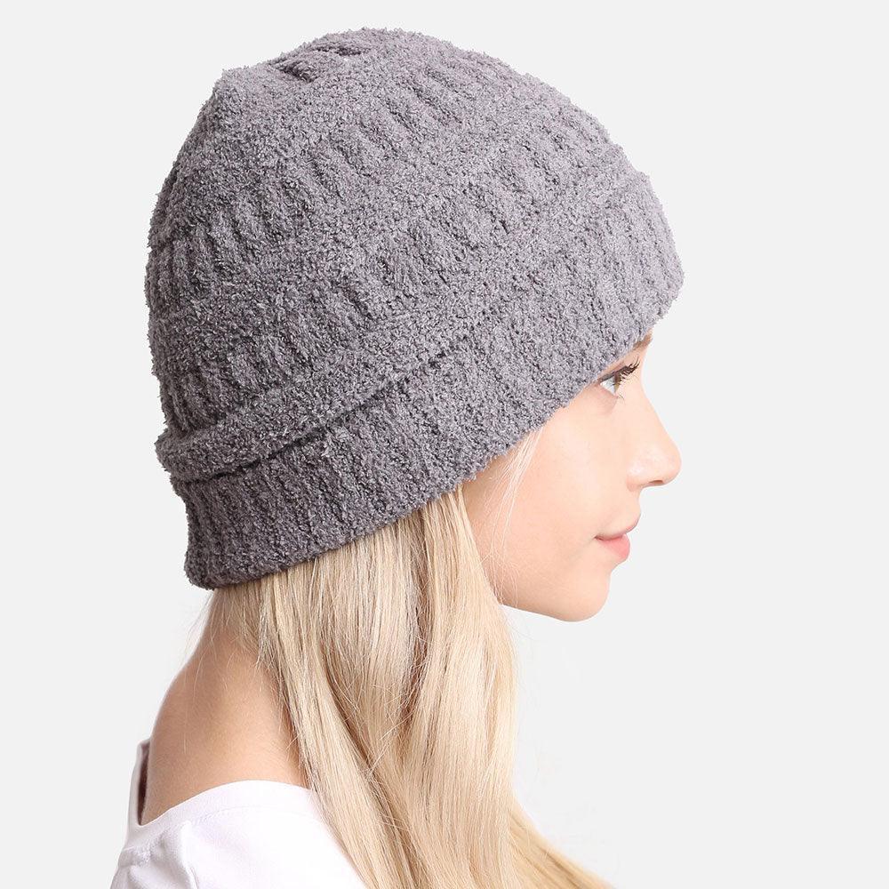 Solid Color Soft Ribbed Beanie Hat - Jewelry Store by Erik Rayo