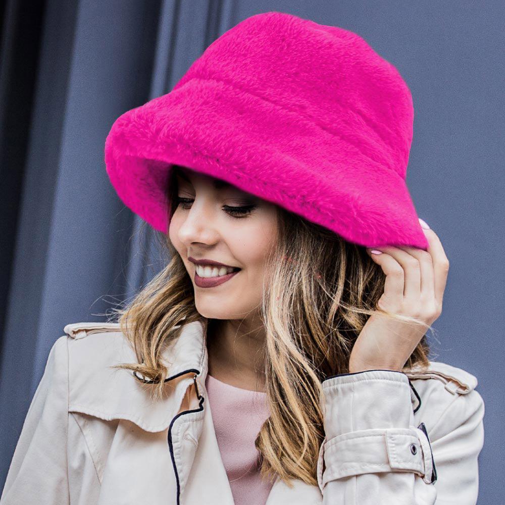 Faux Fur Bucket Hat - Jewelry Store by Erik Rayo