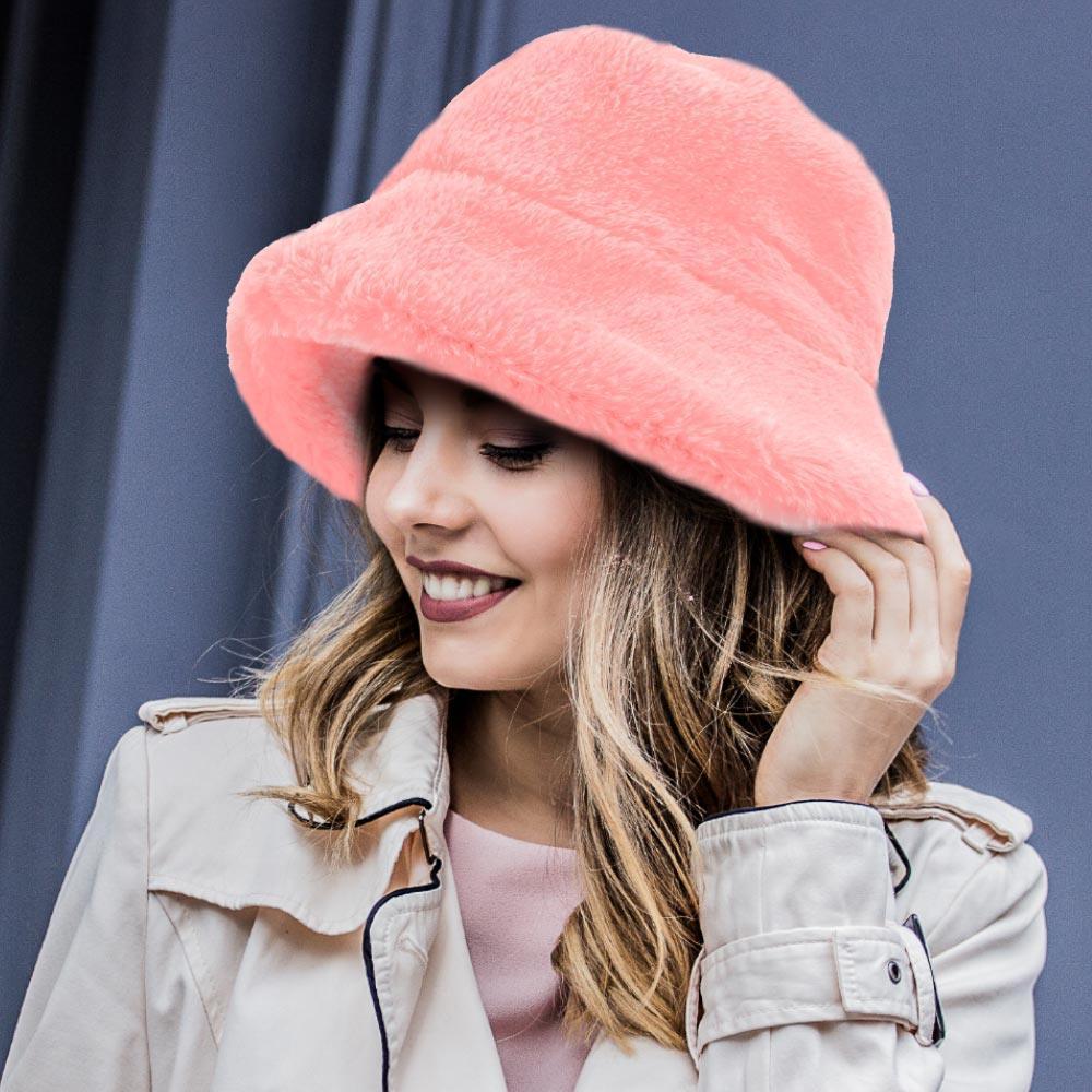 Faux Fur Bucket Hat - Jewelry Store by Erik Rayo