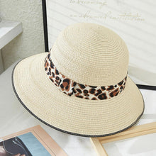 Load image into Gallery viewer, Leopard Trim Bowler Hat
