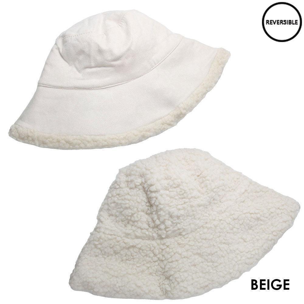 Faux Fur Sherpa Reversible Bucket Hat - Jewelry Store by Erik Rayo