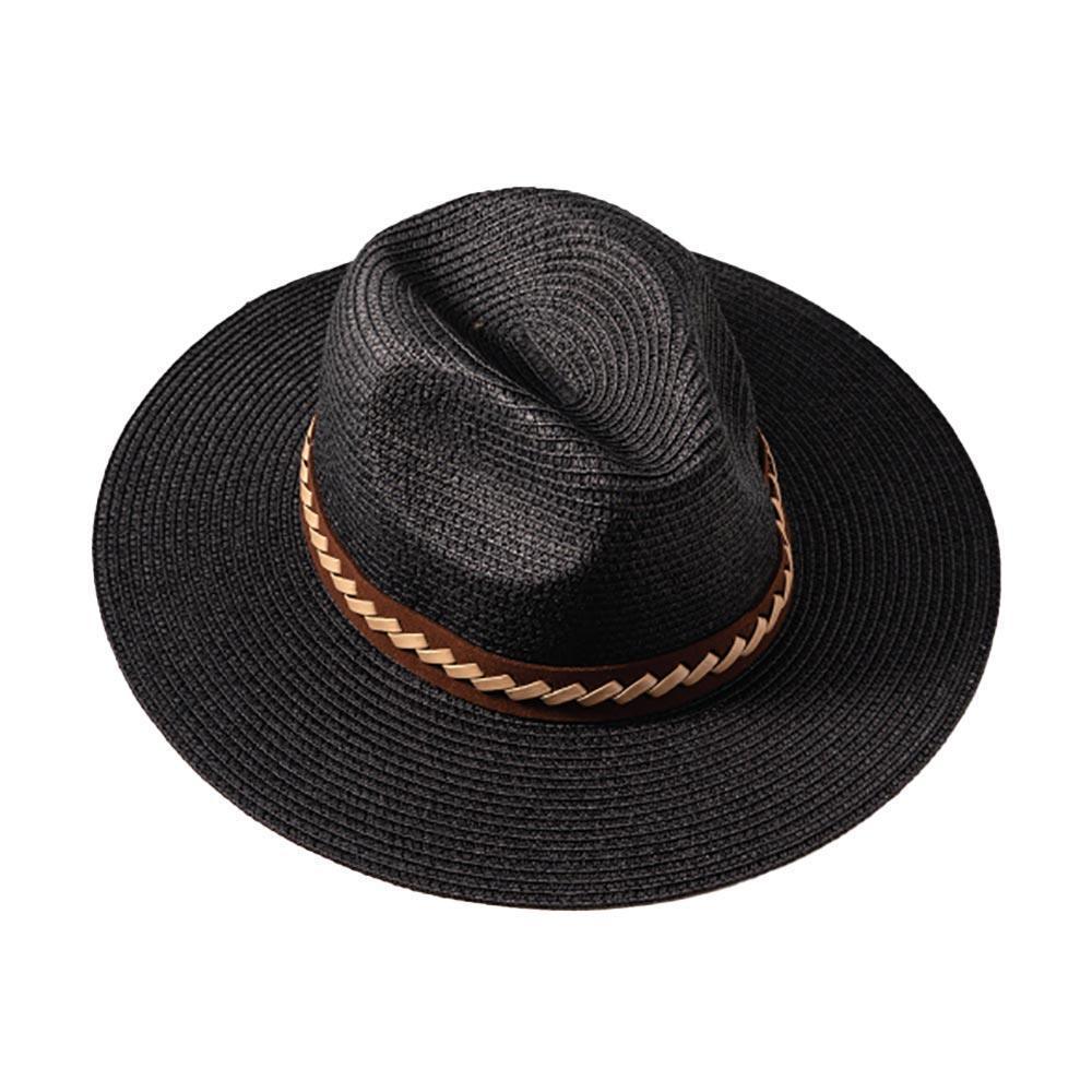 Woven Trim Fedora Hat - Jewelry Store by Erik Rayo
